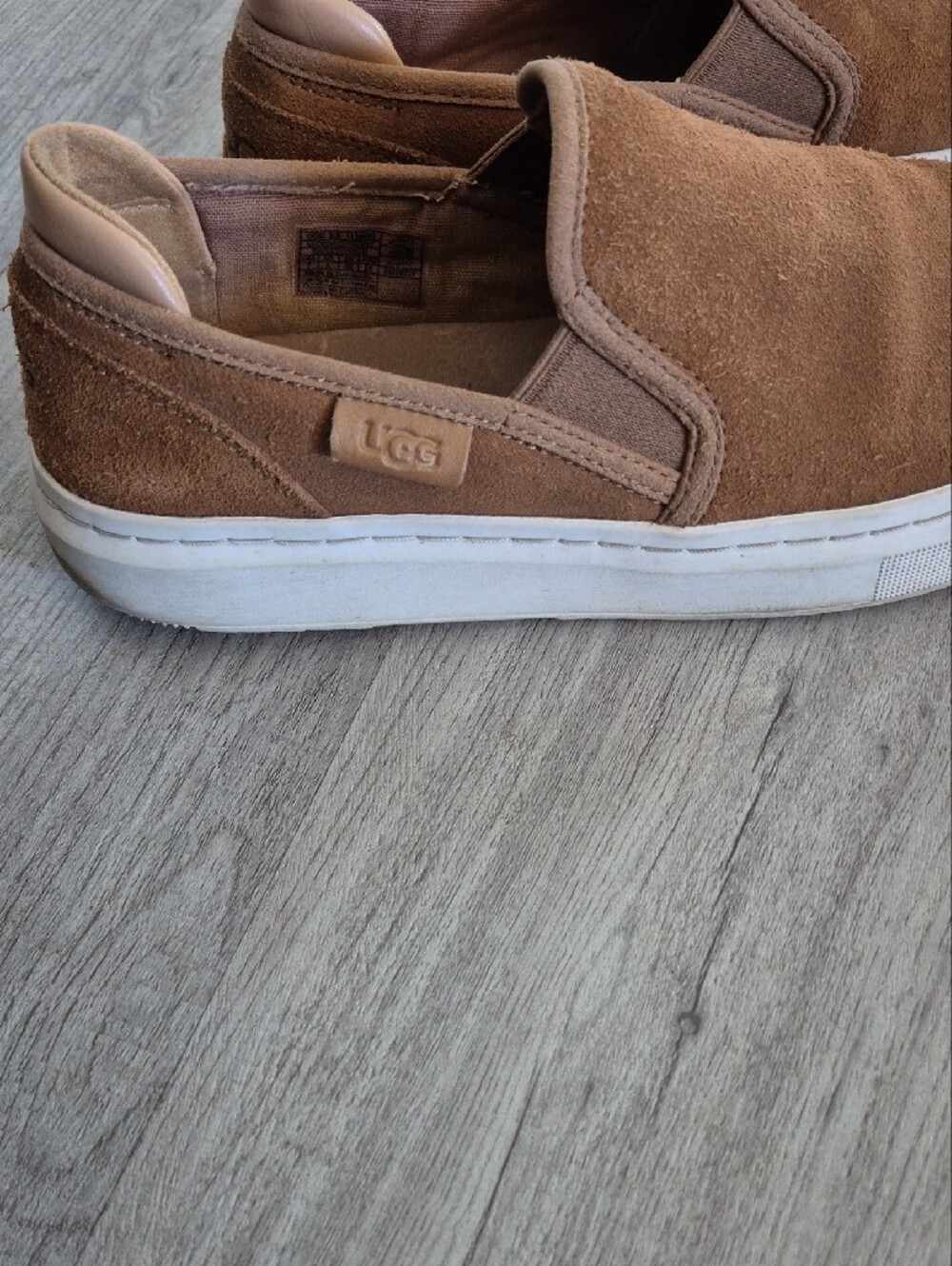 UGG Men's Tan Suede Slip-On Loafers - Picture 3 of 9